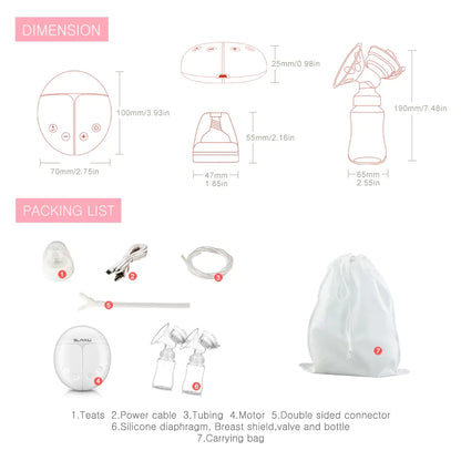 Electric breast pump